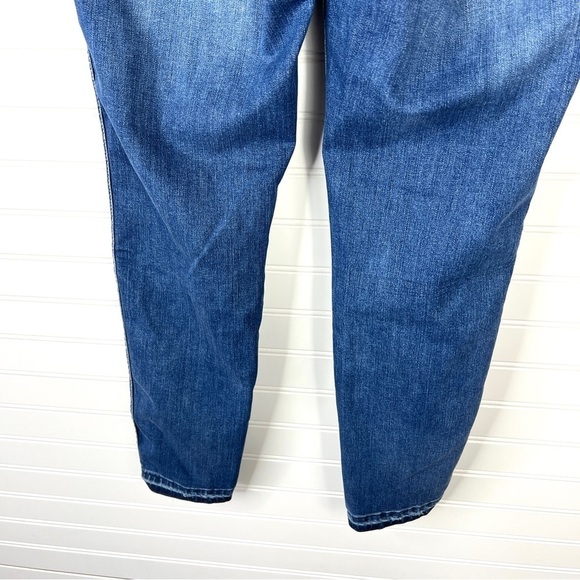 Madewell 10” High Rise Skinny Jeans Size 30 Button Fly Raw Hem Medium Wash Blue - Picture 7 of 14